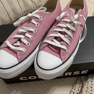Converse Pink Low Top Canvas Sneakers